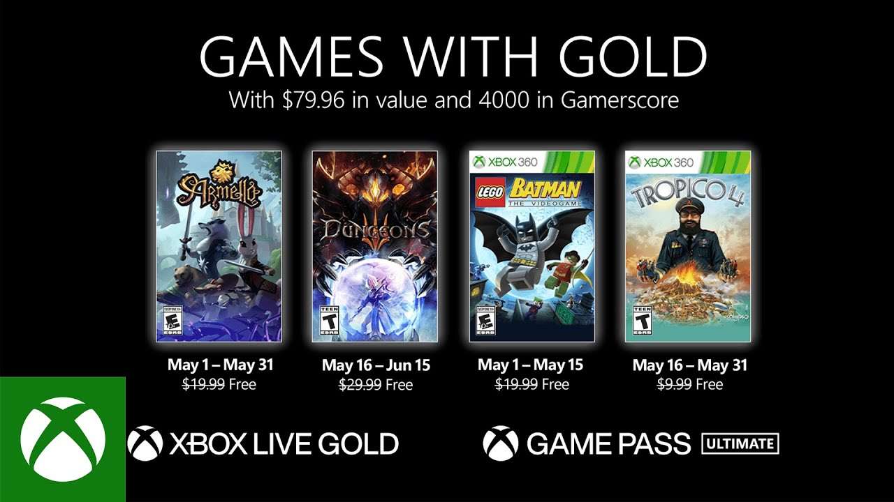 Thumbnail Youtube of ألعاب Xbox live Gold المجانية لشهر مايو - إيلدر بلايرز nbsp