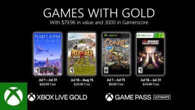 ألعاب Xbox Live Gold لشهر يوليو