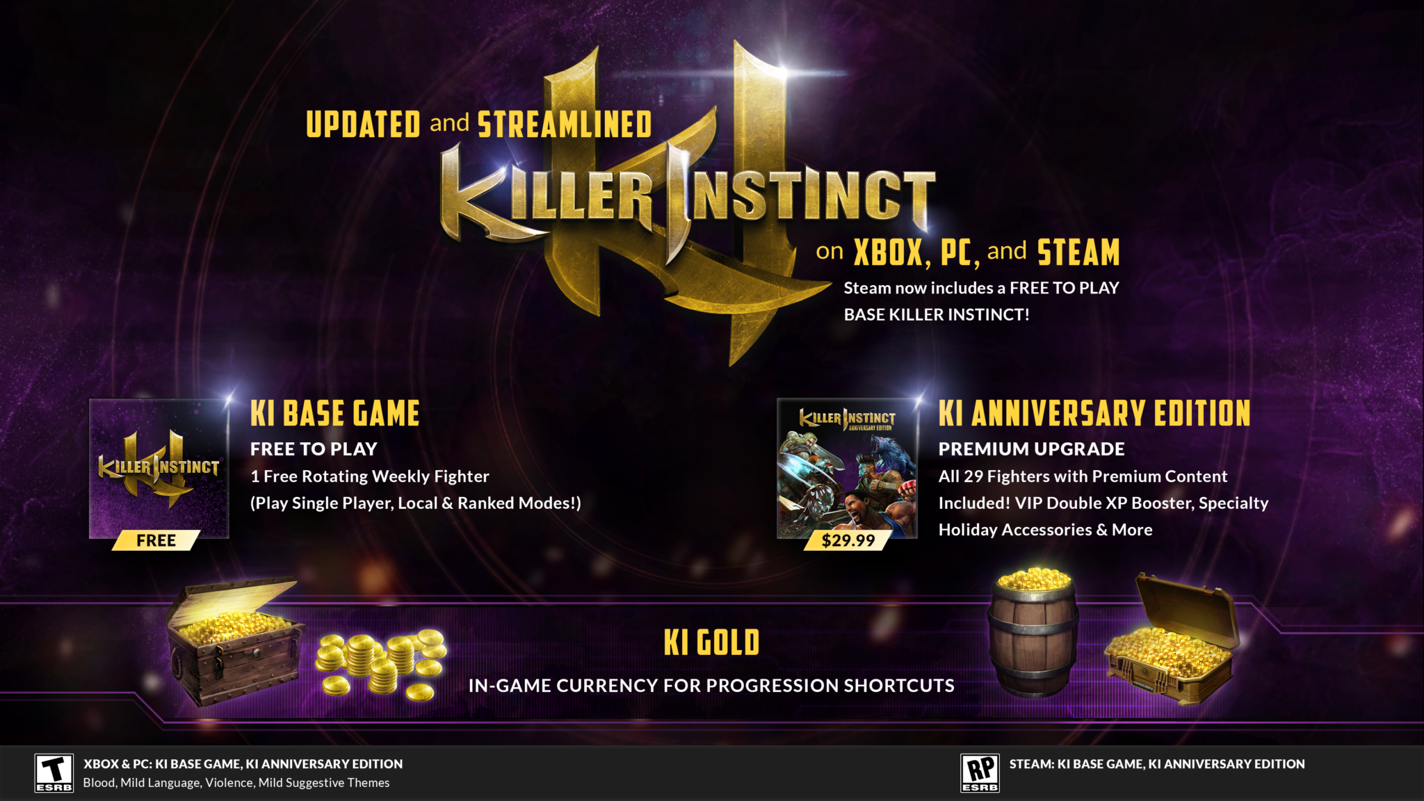 Killer Instinct Anniversary Edition النسخة المجددة من لعبة القتال تصدر اليوم